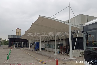 湖南郴州登科充電站防水棚竣工